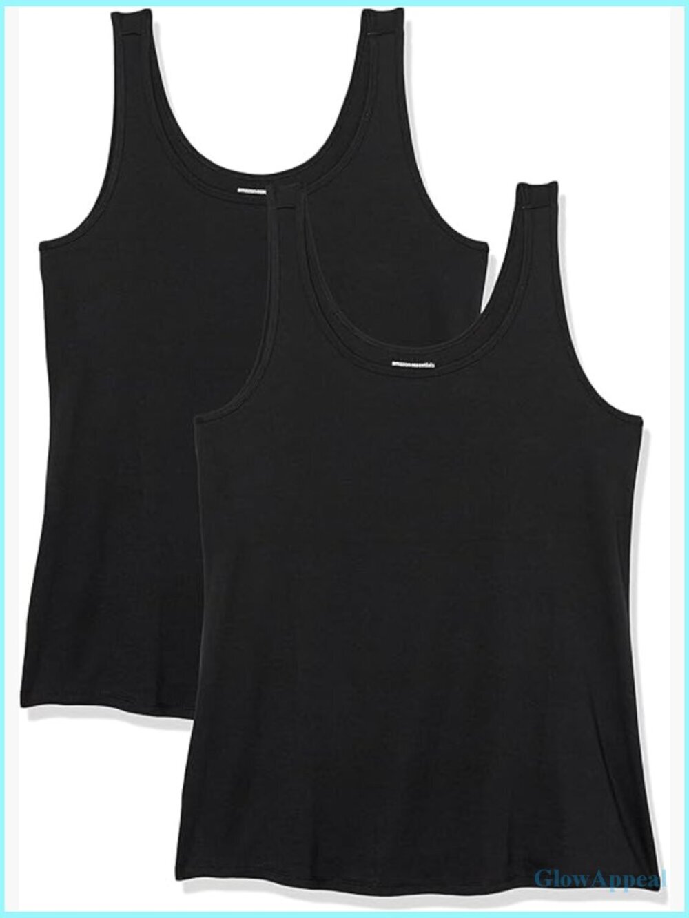 Plus Size Slim Fit Scoop Neck Tank Top Cotton Modal Rib